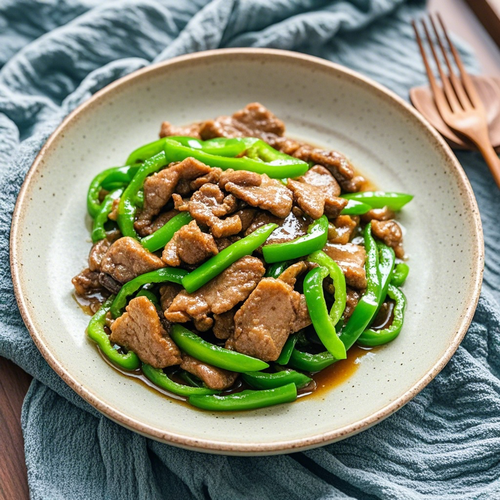 Stir-Fried Pork with Chili Peppers